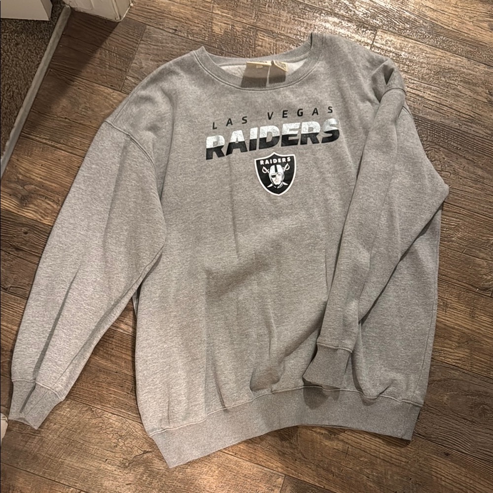 Las Vegas Raiders Gray Sweater